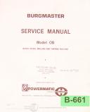 Burgmaster-Houdaille-Burgmaster OB, Houdaille, Bench Drilling & Tapping Machine, Service Manual 1968-OB-05